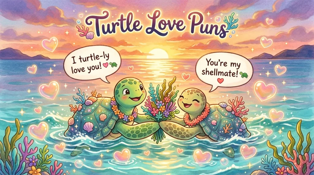 🐢 Turtle Love Puns
