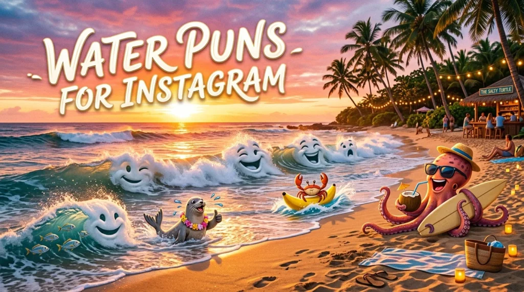 📸 Water Joke Puns for Instagram