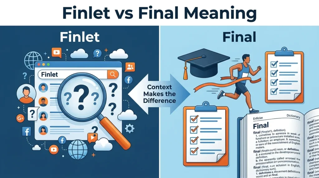 Finlet vs Final Meaning