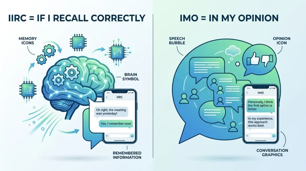 IIRC vs IMO Difference Explained