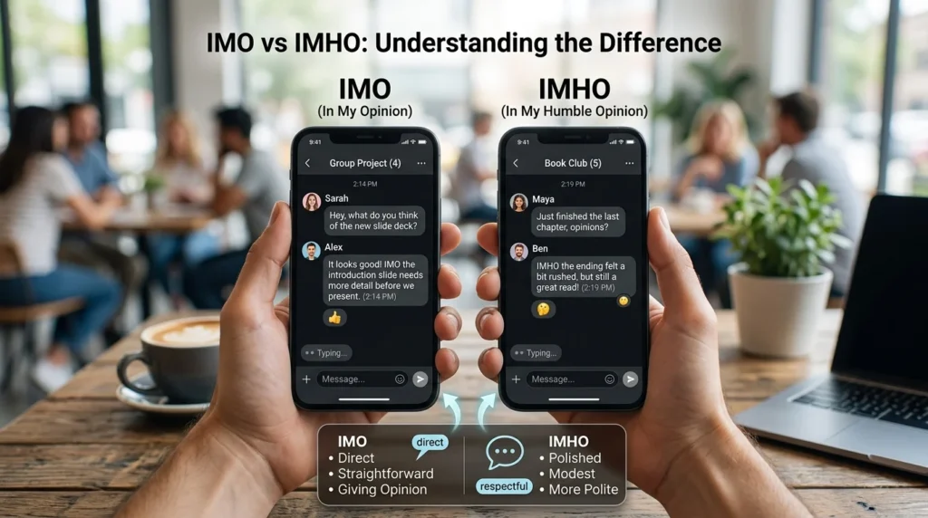 IMO vs IMHO Difference Explained