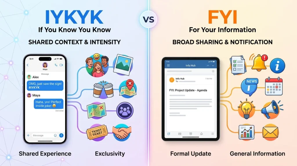 IYKYK vs FYI Difference Explained