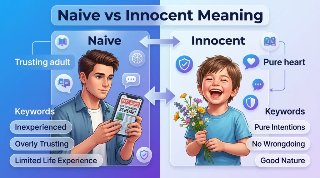 Naive vs Innocent Meaning