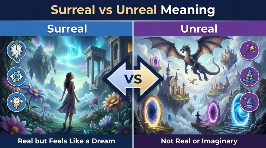 Surreal vs Unreal Meaning