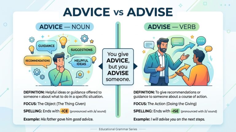 “ADVICE vs ADVISE.”
