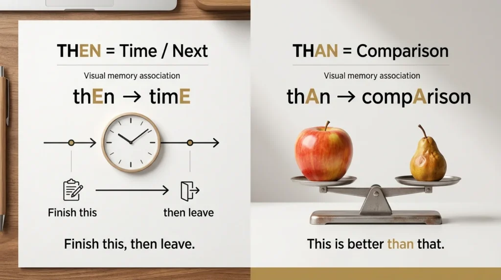 Memory Trick for Then vs Than
