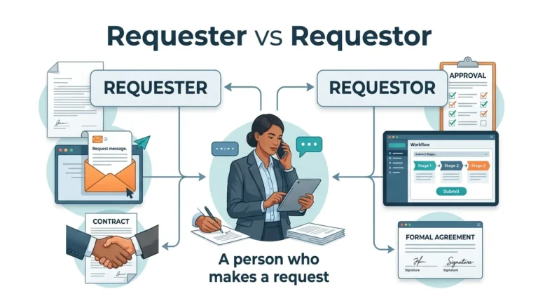 REQUESTER” and “REQUESTOR