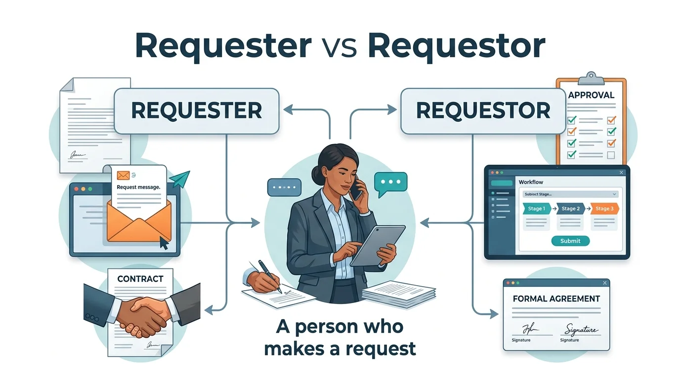REQUESTER” and “REQUESTOR