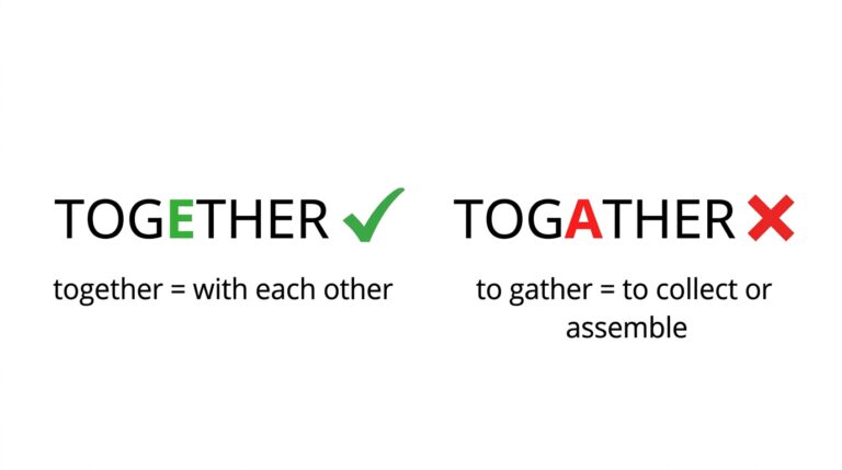 TOGATHER OR TOGETHER