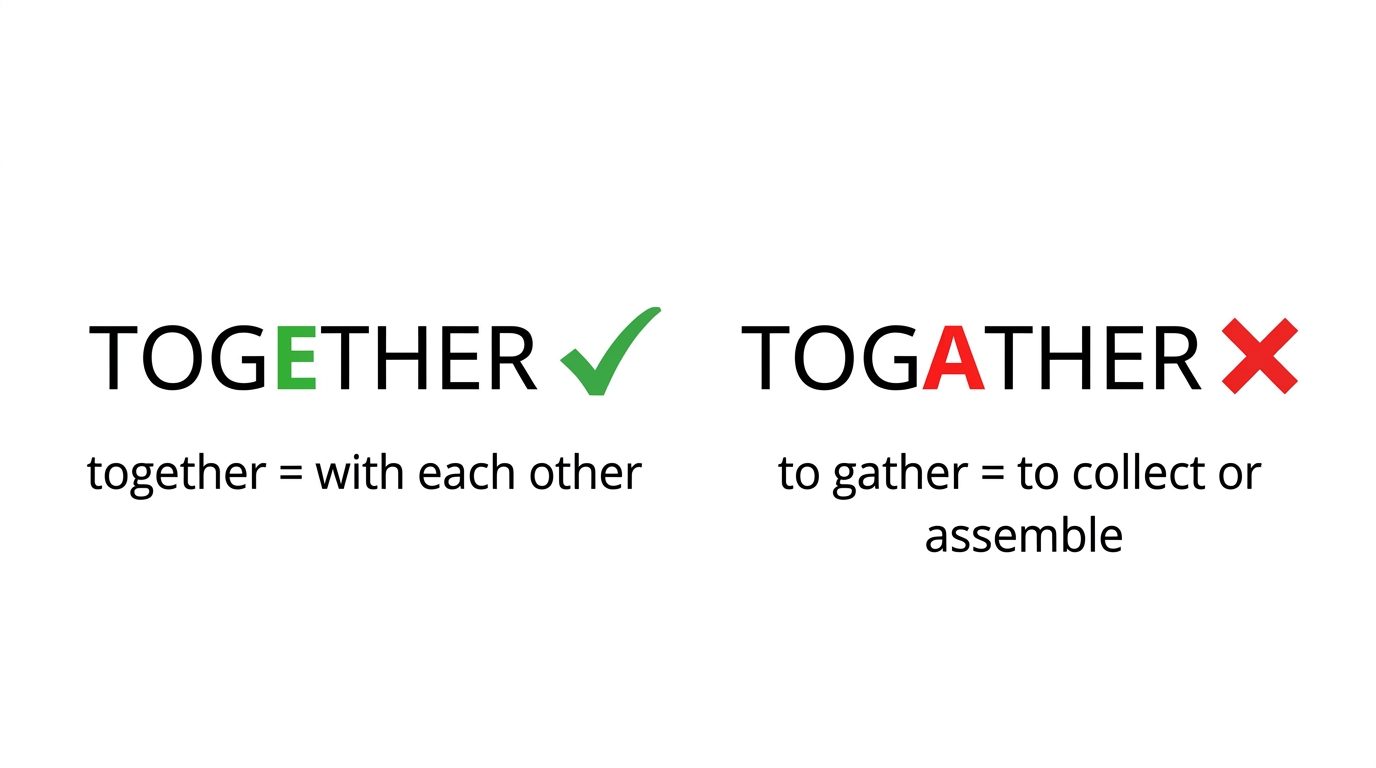 TOGATHER OR TOGETHER